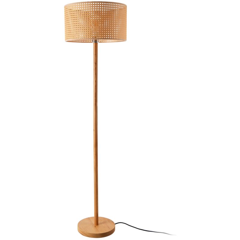 foto del prodotto lampada da terra lampada altezza 154 cm e27 giallo marrone