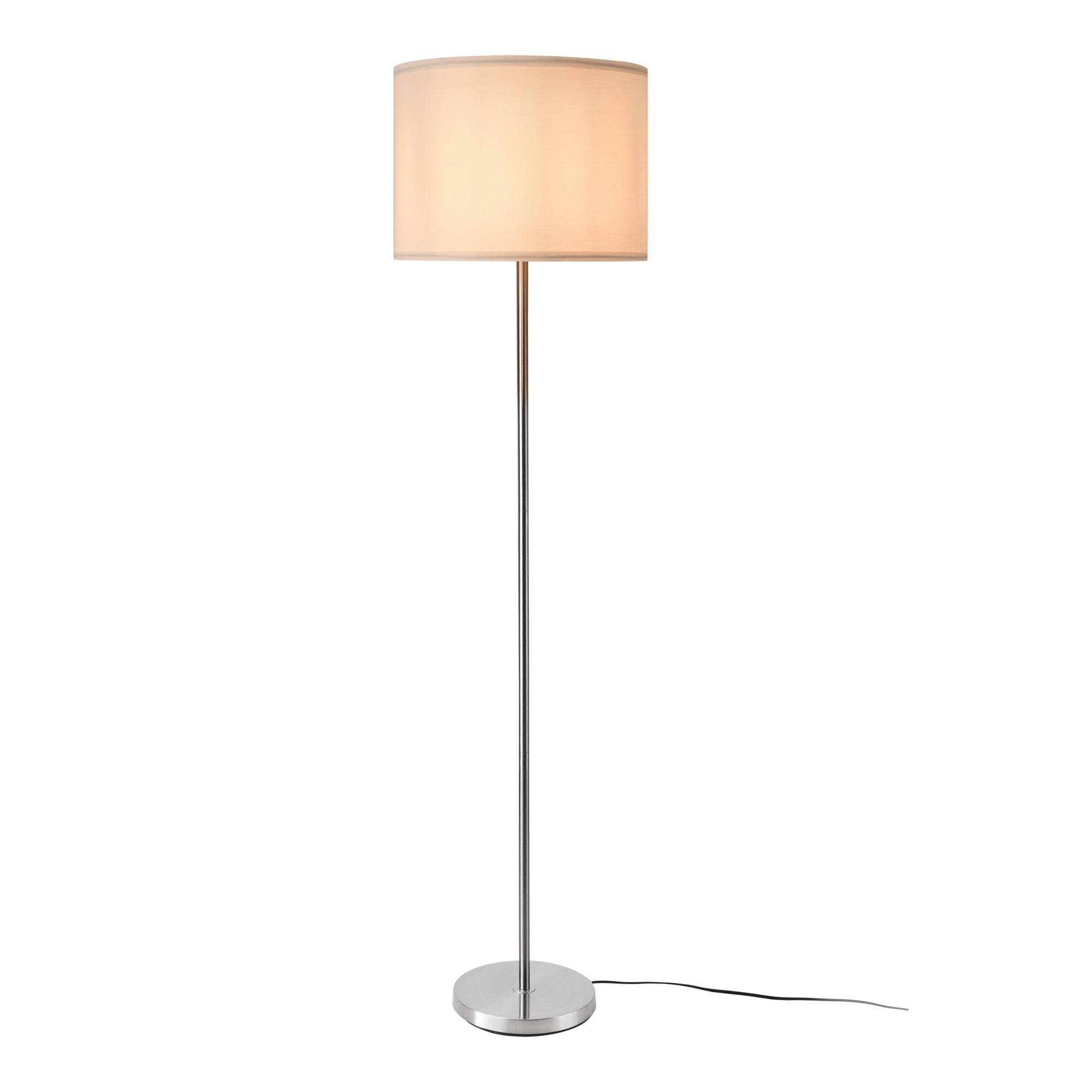 foto del prodotto lampada da terra lampada apparecchio luminoso tamworth e27 altezza 161 cm argento bianco 03 0007323
