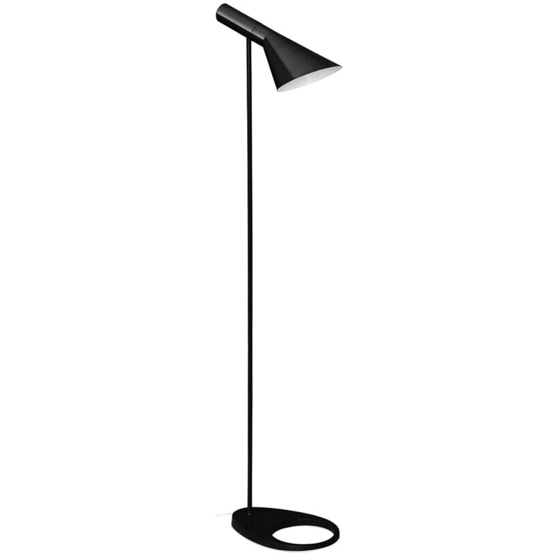 foto del prodotto lampada da terra lampada flexo da salotto nalan nero
