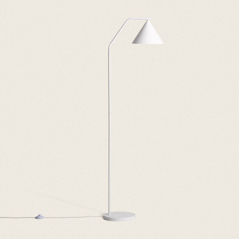 foto del prodotto lampada da terra led 8w metallo elise bianco