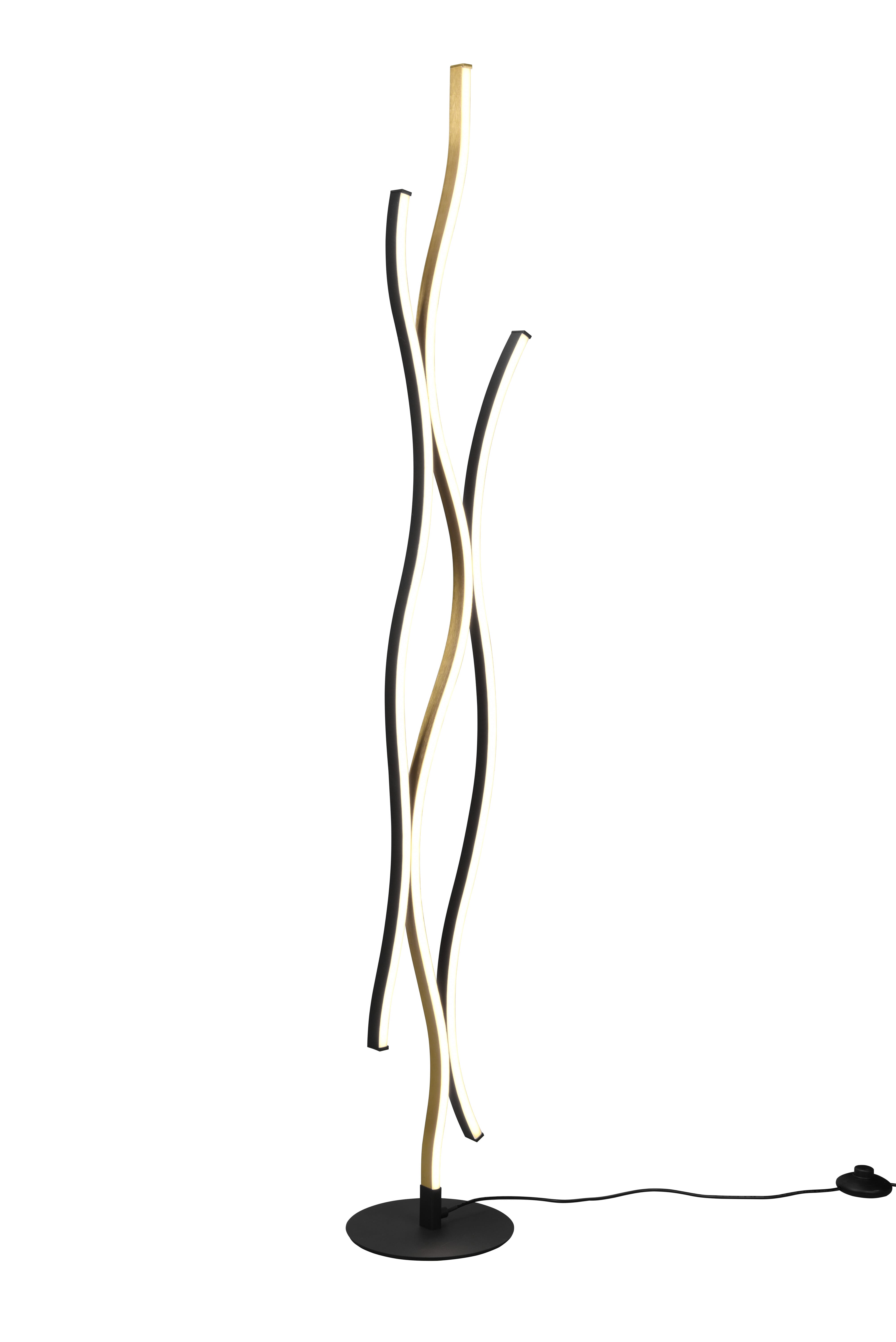 foto del prodotto lampada da terra led canter ottone satinato