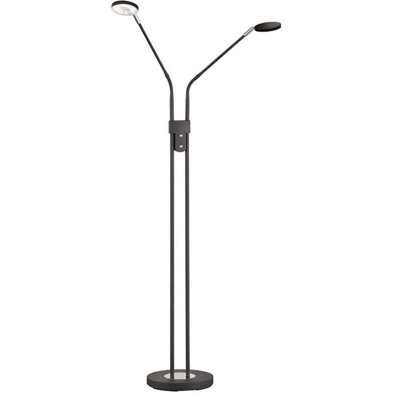 foto del prodotto lampada da terra led dimmerabile lampada da terra da soggiorno spot mobili, commutabili separatamente, 12w 1500lm bianco caldo bianco freddo, lxh