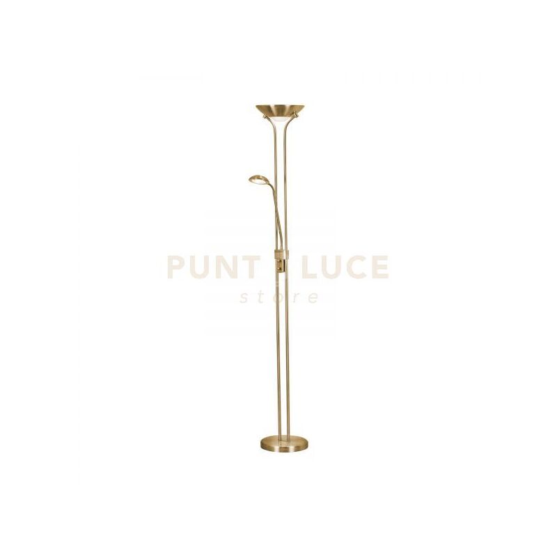 foto del prodotto lampada da terra led dimmerabile mother child ottone satinato