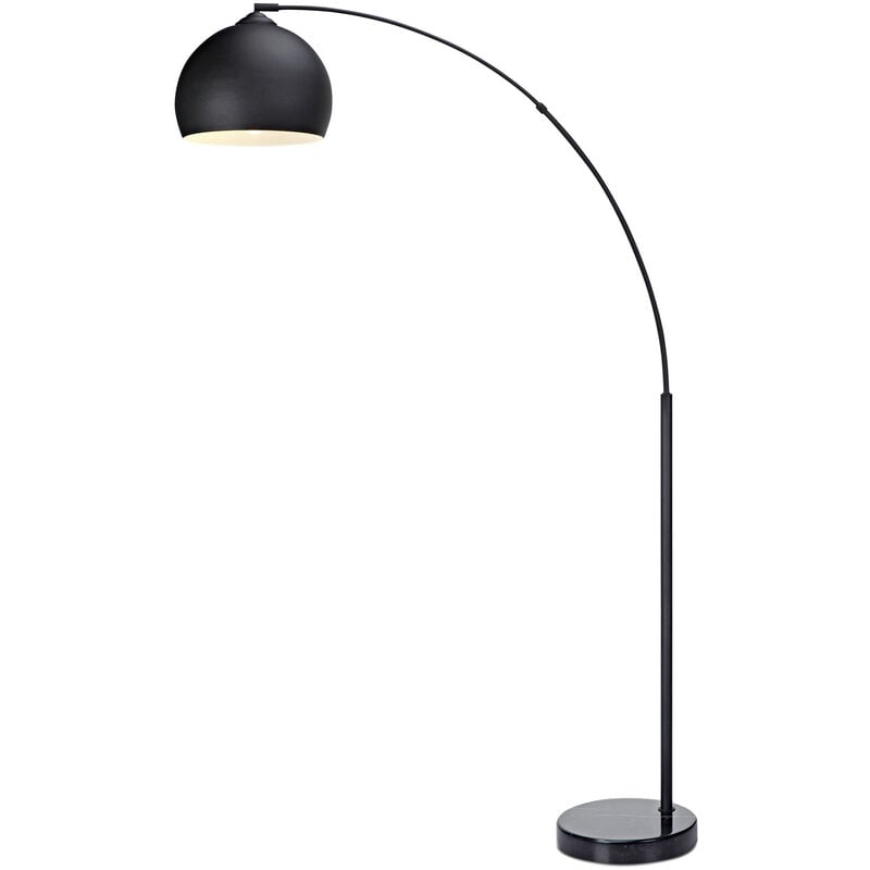 foto del prodotto lampada da terra led illuminazione negra moderna arquer teamson home vn l00013 eu