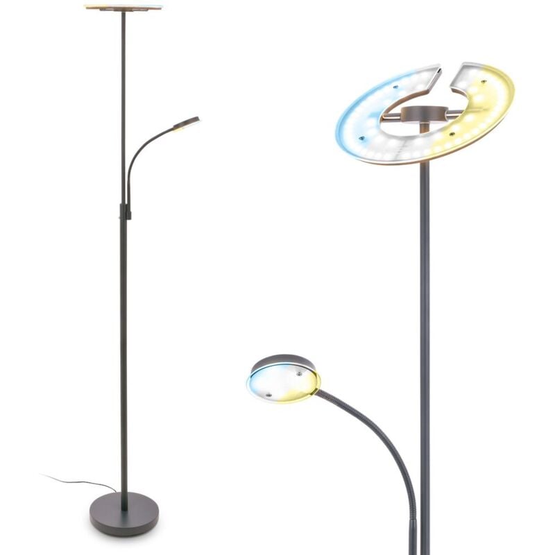 foto del prodotto lampada da terra led lampada da terra led lampada da parete soggiorno dimmerabile braccio di lettura lampada da lettura