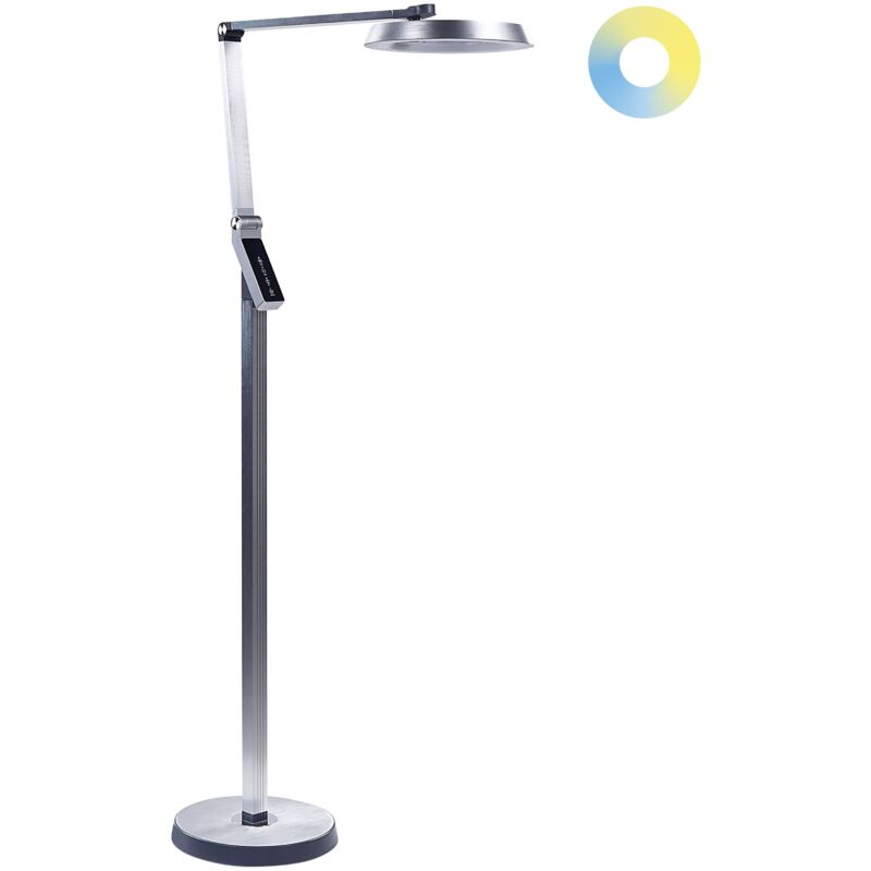 foto del prodotto lampada da terra led materiale sintetico argento 170 cm altezza regolabile carina