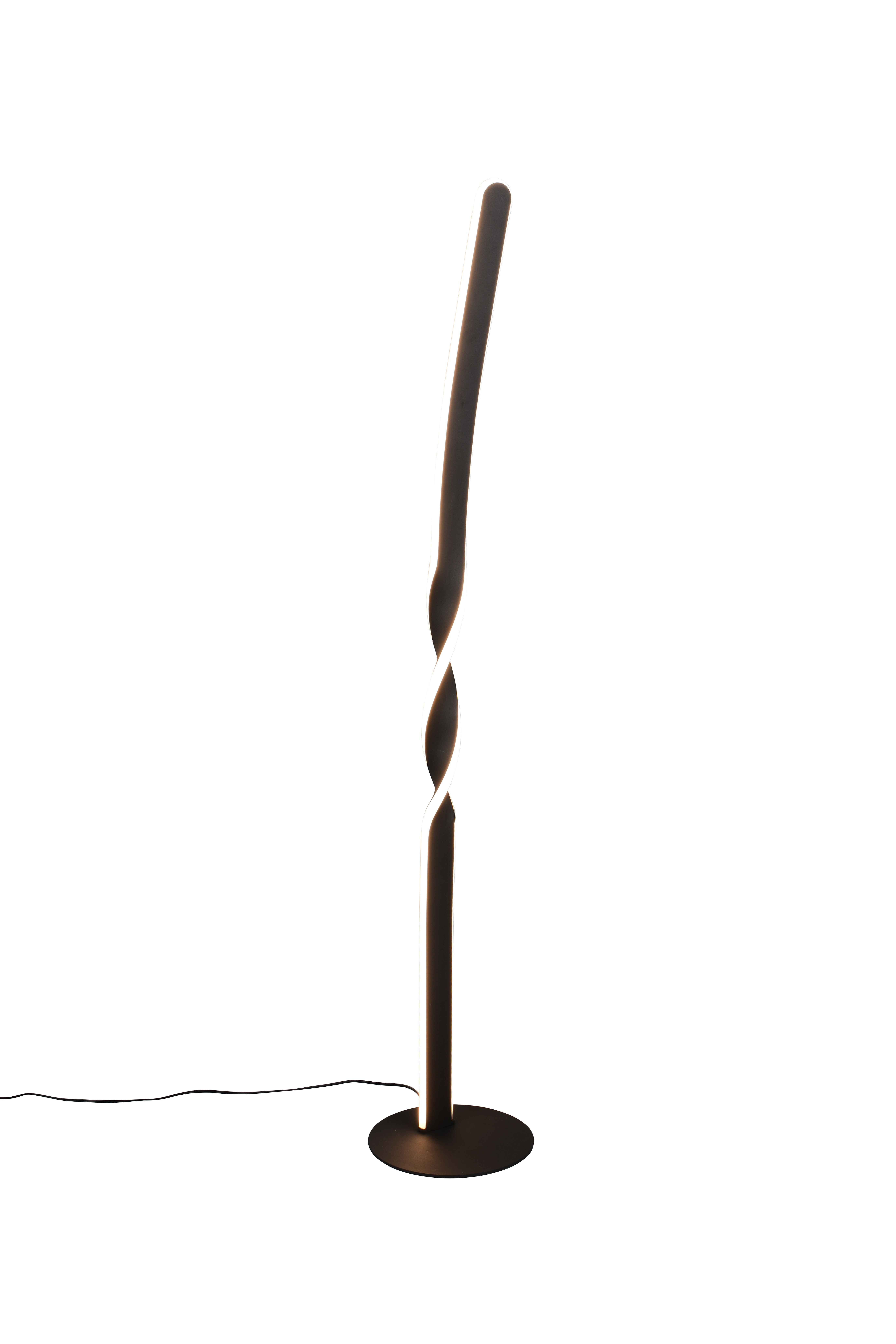 foto del prodotto lampada da terra led, metallo, nero opaco, h 110 cm, ginko