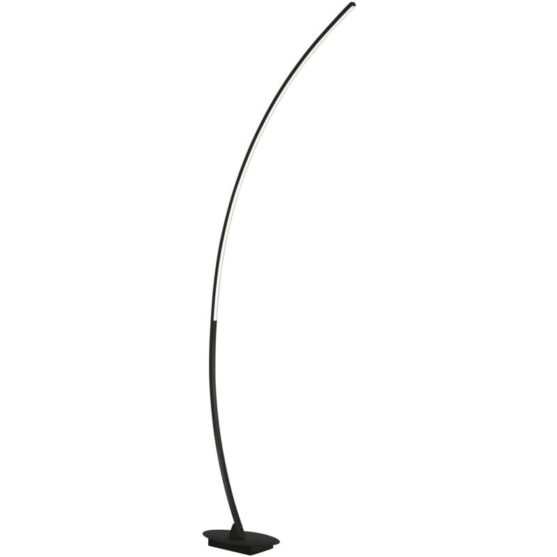 foto del prodotto lampada da terra led, metallo, nero opaco, h 158 cm, solo