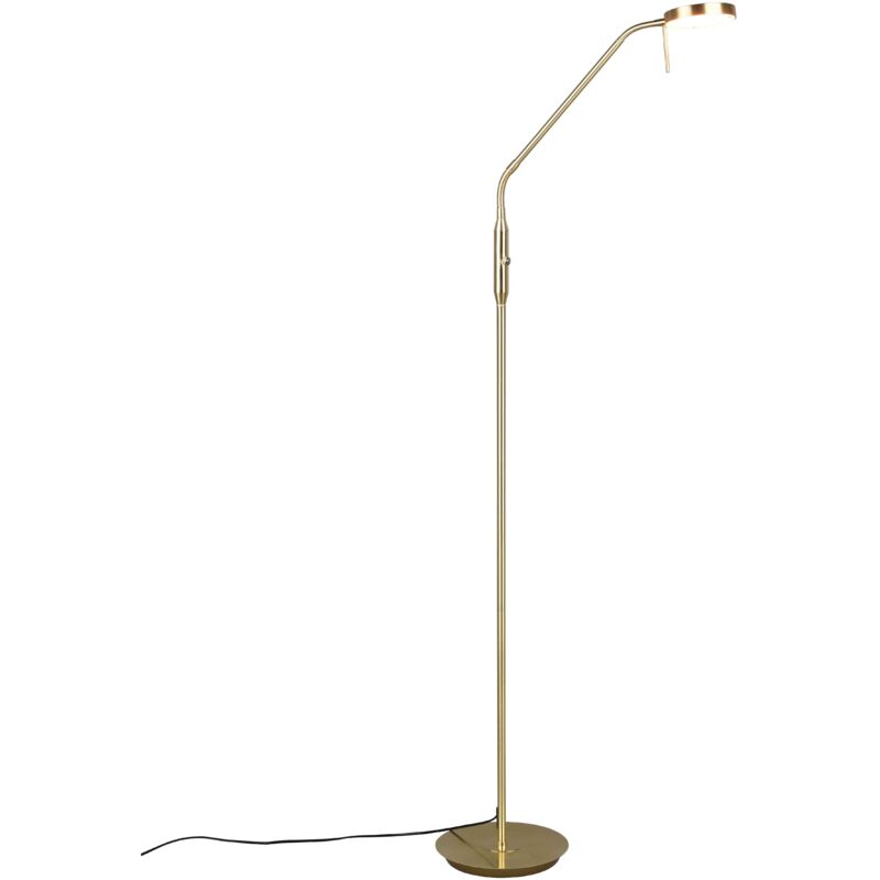 foto del prodotto lampada da terra led, metallo, ottone satinato, h145 cm, monza
