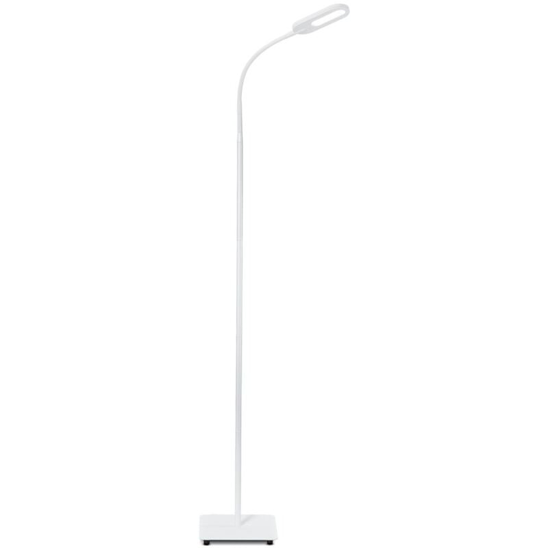 foto del prodotto lampada da terra led, piantana dimmerabile su 4 livelli, luce calda neutra o fredda, altezza d uso 1,28m, led integrati 8w, 600lm, orientabile,