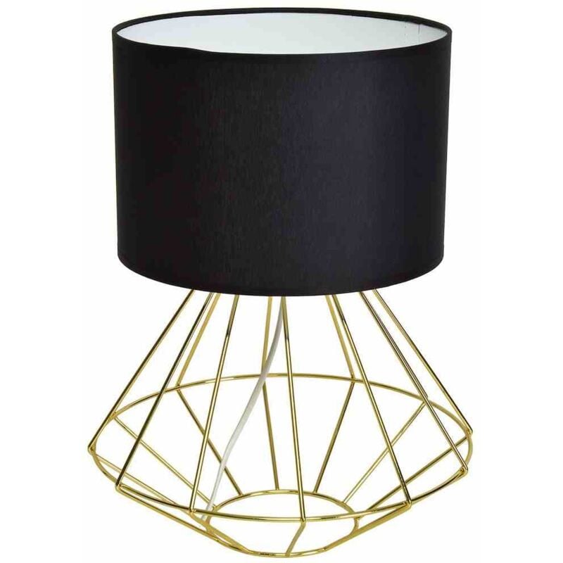 foto del prodotto lampada da terra lupo nero/oro 1xe27