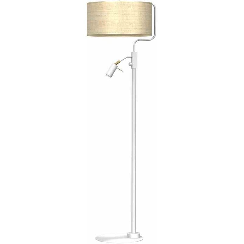 foto del prodotto lampada da terra marshall white rattan 1xe27 1x mini gu10