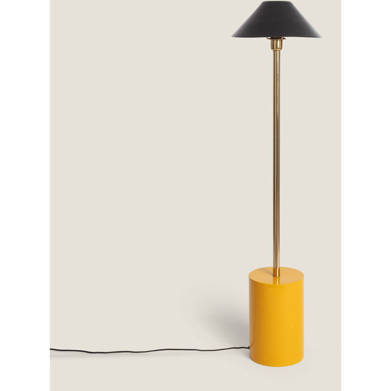 foto del prodotto lampada da terra metallo brijesh giallo