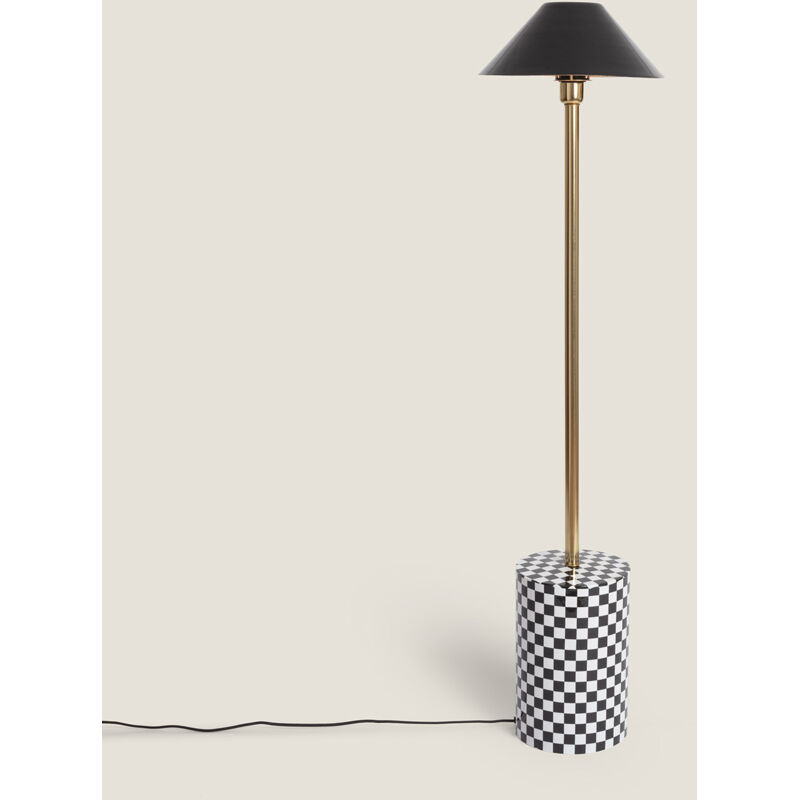 foto del prodotto lampada da terra metallo brijesh nero