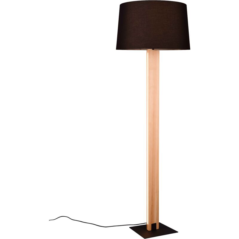 foto del prodotto lampada da terra, metallo e tessuto, nero, h 150 cm, rahul