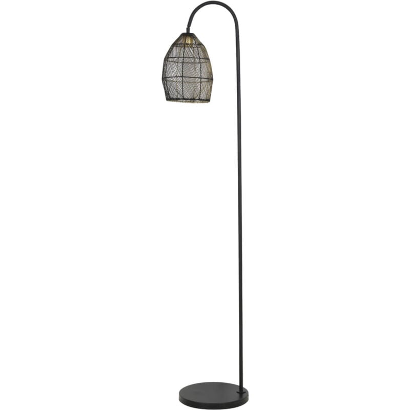 foto del prodotto lampada da terra meya nero metallo light living
