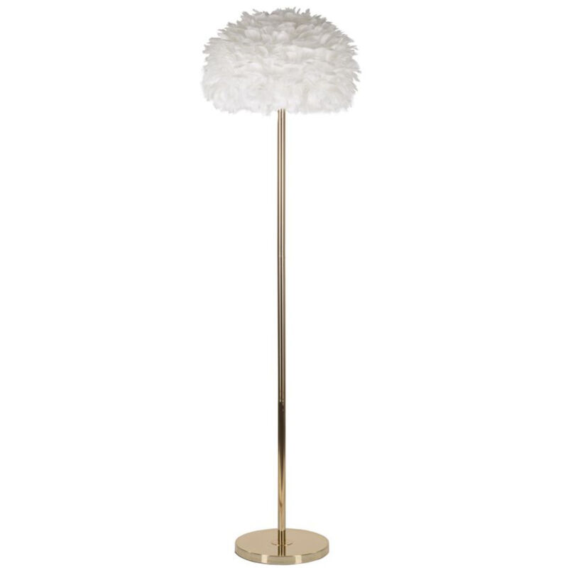 foto del prodotto lampada da terra mf185, metallo, plastica, bianco, oro, 43x43x170 cm