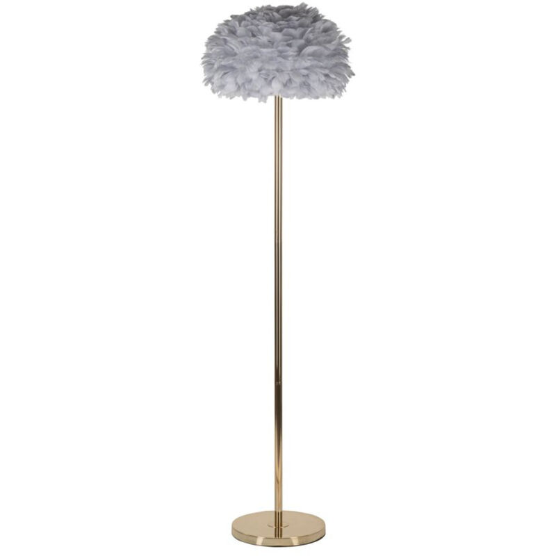 foto del prodotto lampada da terra mf186, metallo, plastica, grigio, oro, 43x43x170 cm