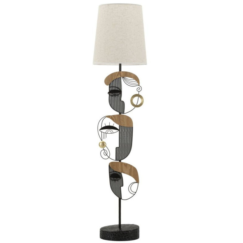 foto del prodotto lampada da terra mf192, metallo, tessuto, multicolore, 38x38x162,6 cm