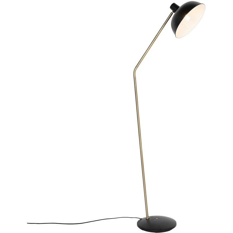 foto del prodotto lampada da terra milou retr acciaio nero bronzo oblungo max. 1 x watt qazqa
