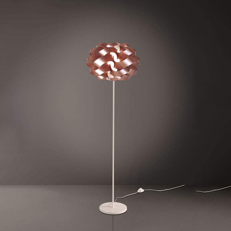 foto del prodotto lampada da terra moderna 1 luce cloud in polilux rame made in italy