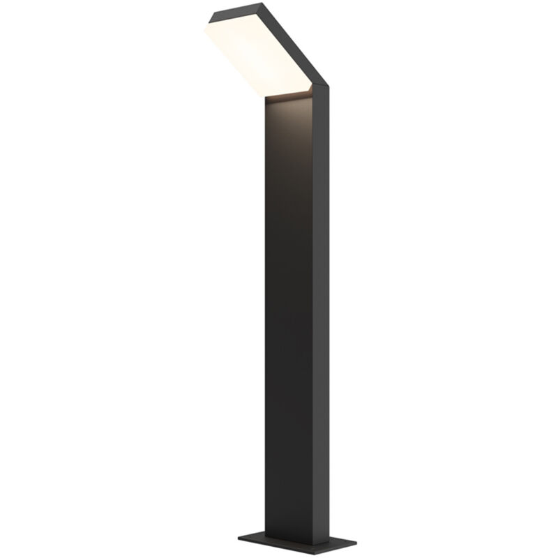 foto del prodotto lampada da terra moderna da esterno alluminio nero luce led 12w ip54