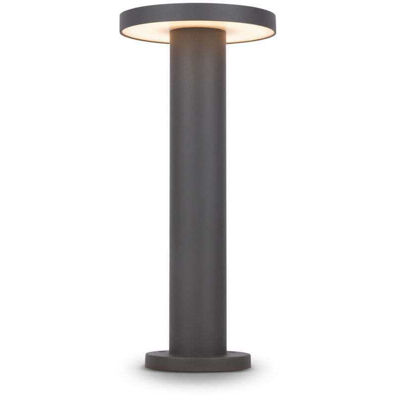 foto del prodotto lampada da terra moderna da esterno metallo grafite luce led 12w ip65