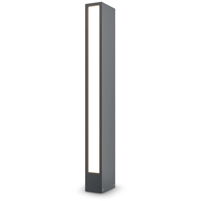 foto del prodotto lampada da terra moderna per esterno metallo grafite luce led 12w ip65