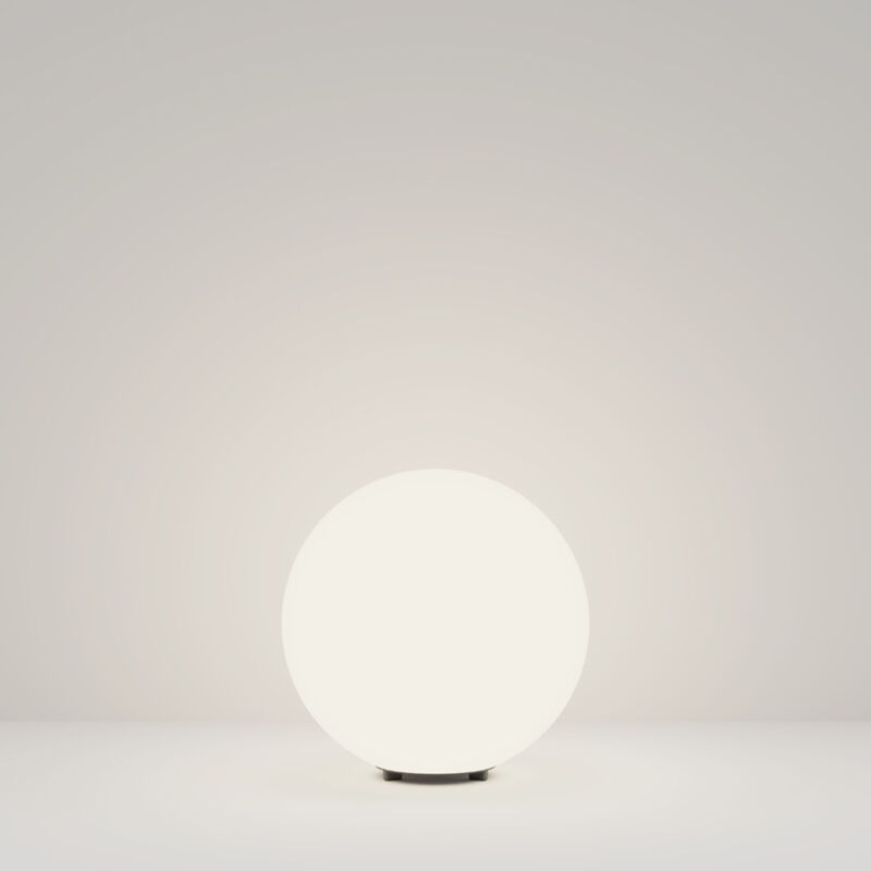 foto del prodotto lampada da terra moderna per esterno plastica bianco 1 luce e27 30w ip54