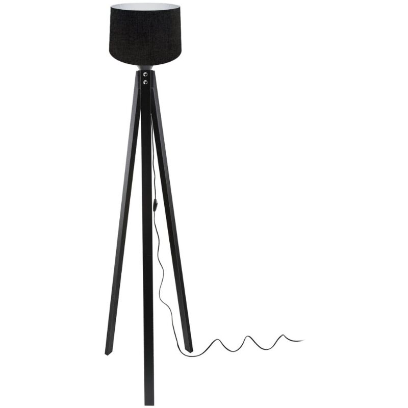 foto del prodotto lampada da terra nera 38x24.5 cm