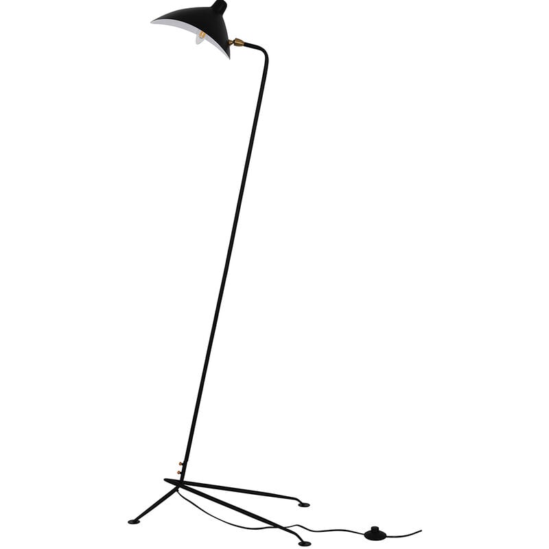 foto del prodotto lampada da terra nera lampada da salotto giorge nero