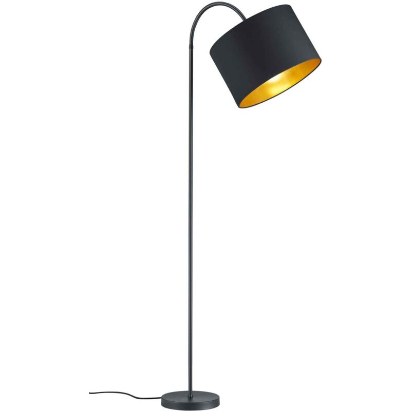 foto del prodotto lampada da terra, nero opaco e oro, h156 cm, hostel