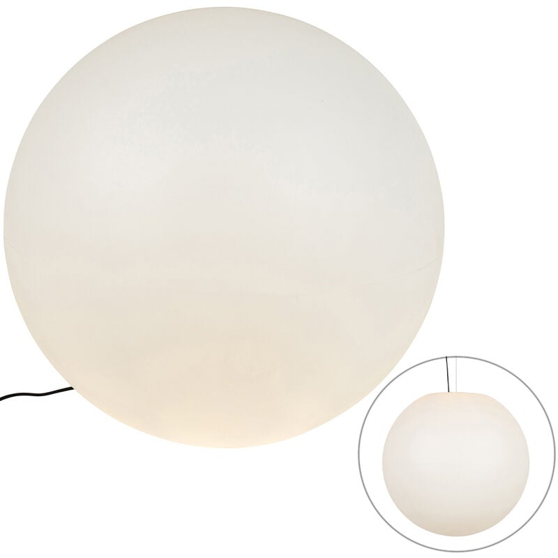 foto del prodotto lampada da terra nura moderno plastico bianco sfera max. 1 x watt qazqa