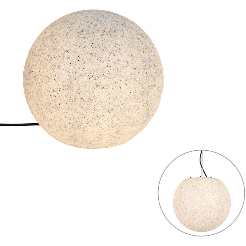 foto del prodotto lampada da terra nura moderno plastico grigio sfera max. 1 x watt qazqa