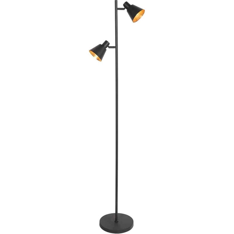 foto del prodotto lampada da terra oeroe nero metallo e14 mexlite