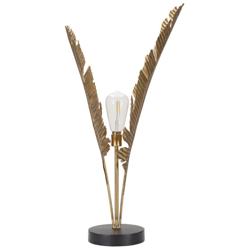 foto del prodotto lampada da terra palm 26x64x26 cm in ferro oro