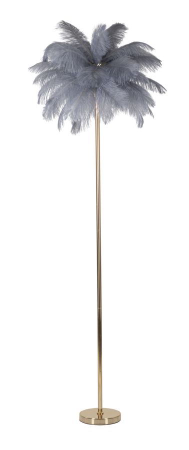foto del prodotto lampada da terra palm grigia cm 55x160