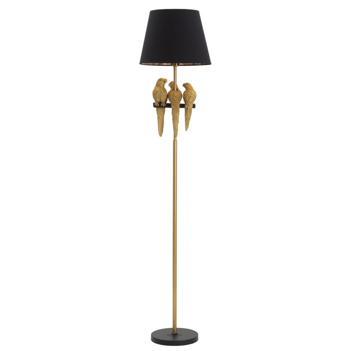 foto del prodotto lampada da terra pappagallo 4, nero, metallo, 37x37x164,5 cm, epikasa
