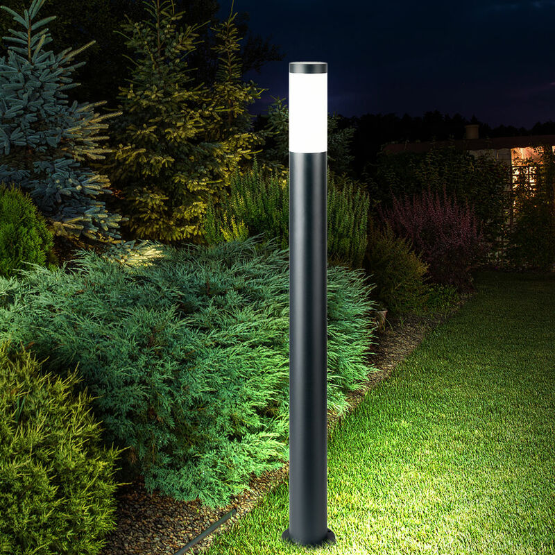 foto del prodotto lampada da terra per esterni antracite illuminazione del percorso del giardino lampada da terrazza in un set di lampadine a led