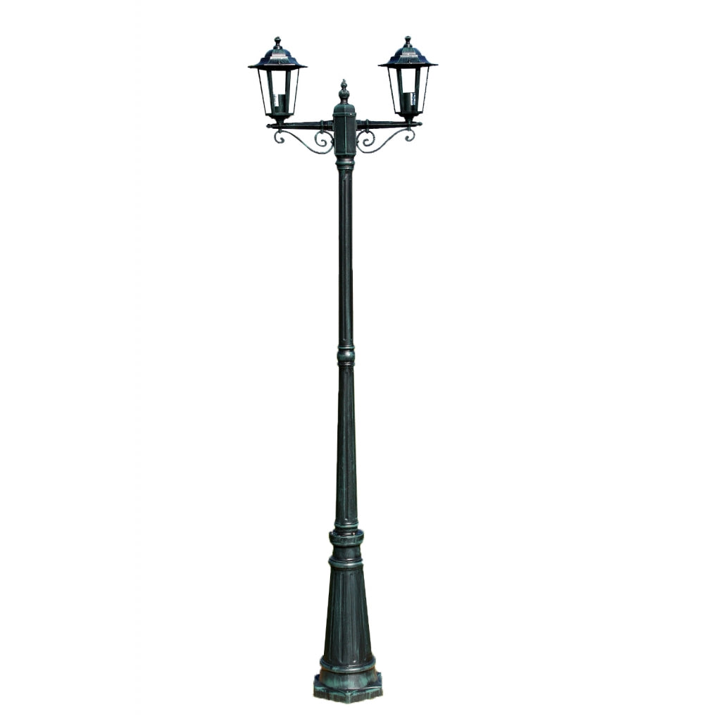 foto del prodotto lampada da terra per esterno doppia verde 215 cm illuminazione decorativa 2402082