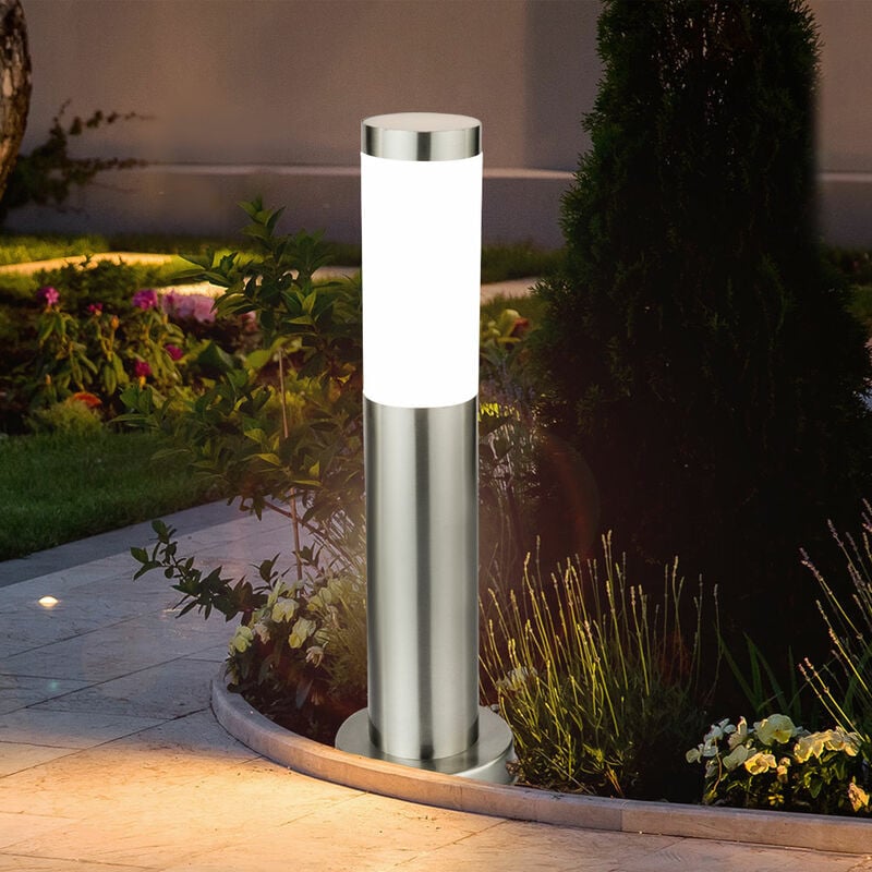 foto del prodotto lampada da terra per esterno lampada da terra a led da giardino lampada a colonna, 1x e27 9 watt 810 lumen, altezza 45 cm