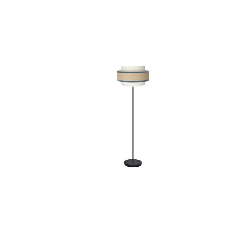 foto del prodotto lampada da terra per soggiorno carnelian 40x166cm 1xe27 lampadina non inclusa beige e blu