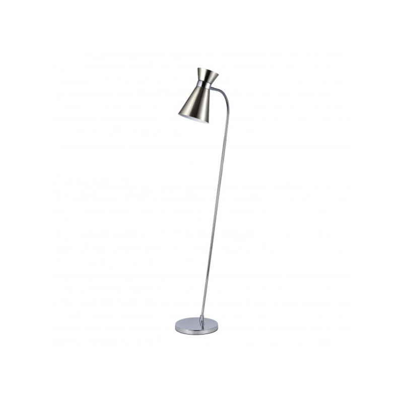 foto del prodotto lampada da terra petra 1xe27 nichel cromo 139x39x25 cm girevole