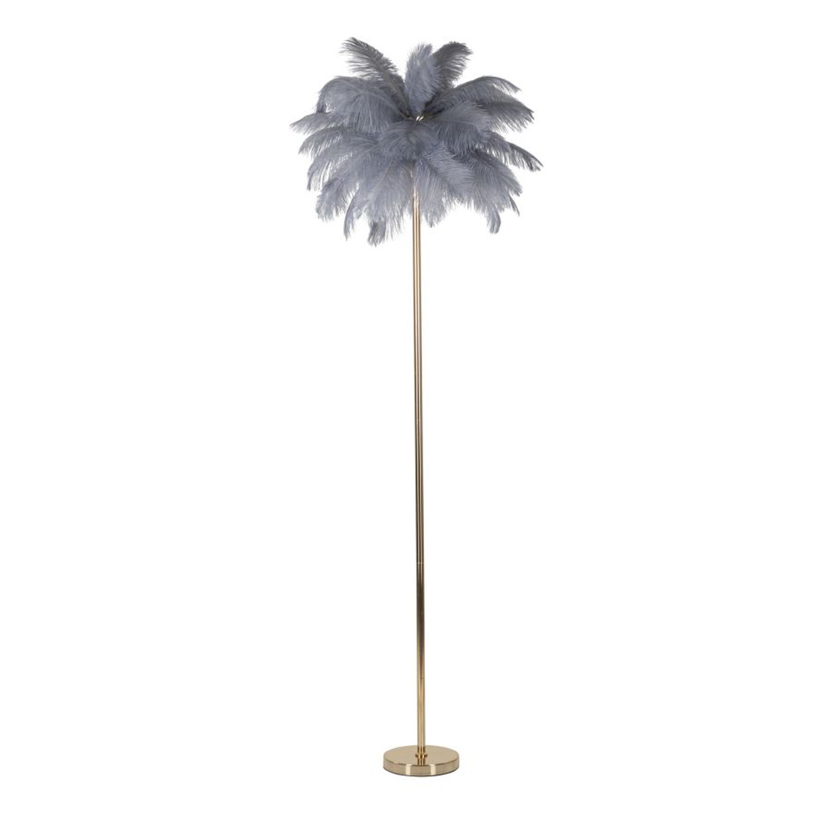 foto del prodotto lampada da terra piume 8, grigio, metallo, 55x55x160 cm, epikasa