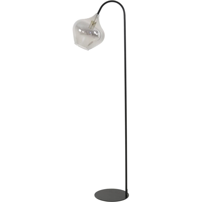 foto del prodotto lampada da terra - rakel - nero - vetro vetro - light&amp;living