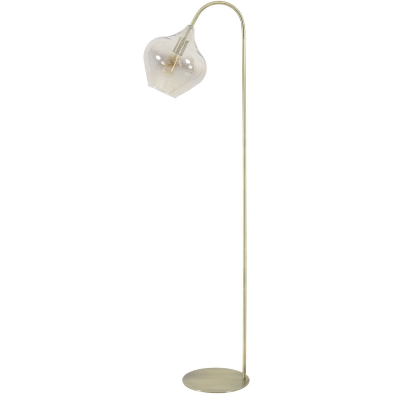 foto del prodotto lampada da terra rakel oro vetro lampada light living