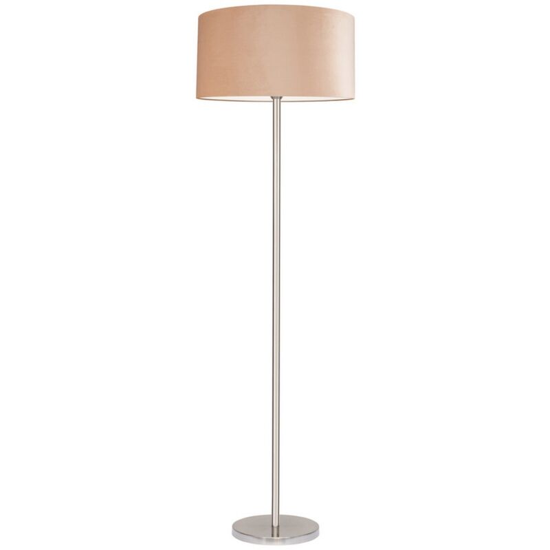 foto del prodotto lampada da terra schelda, metallo, tessuto, argento, beige, 50x50x166 cm