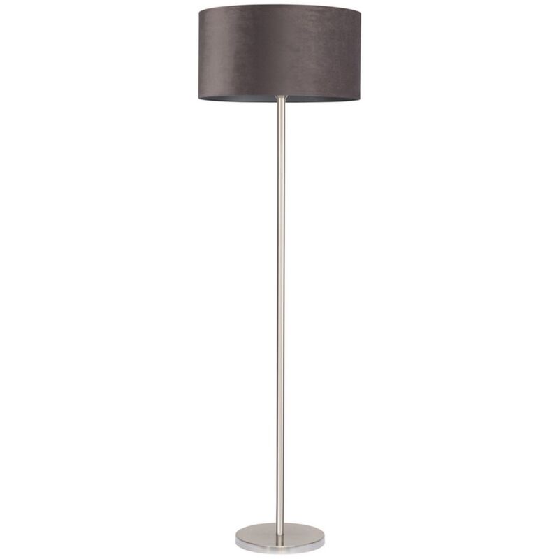 foto del prodotto lampada da terra schelda, metallo, tessuto, argento, grigio, 50x50x166 cm