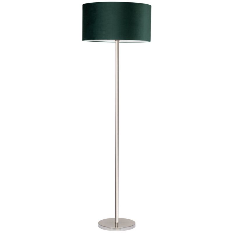 foto del prodotto lampada da terra schelda, metallo, tessuto, argento, verde, 50x50x166 cm