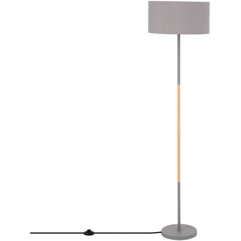 foto del prodotto lampada da terra silinda grigio